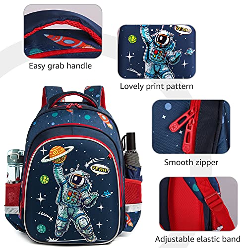 Mochila Escolar para Niños, Estudiantes de Primaria, Grado 2 a 6, Mochila Impermeable con Rstuche para Lápices y Tiras Reflectantes de Seguridad (L: 32cm * H43cm * W15cm, 36-55L)