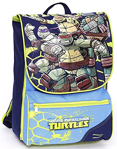 Mochila escolar Tortugas Ninja Turtles extensible incluido puño + regalo 7 bolígrafos borrables con llavero juego cubo