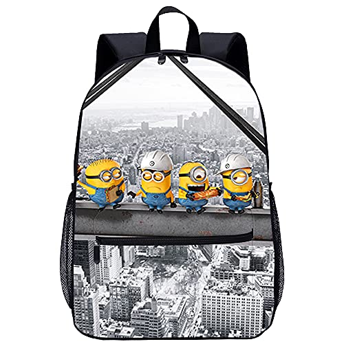 Mochila Infantil con 3D Guardería Mochila Póster de la película Gru, mi villano favorito Adecuado para: estudiantes de primaria y secundaria, la mejor opción para viajes al aire libre Tamaño: 45x30