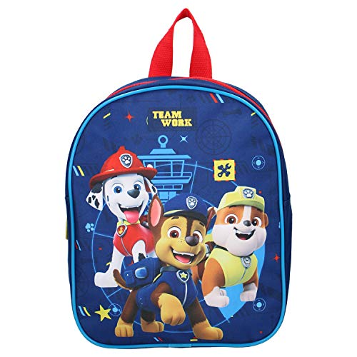 Mochila infantil de La Patrulla Canina All Paws on Deck azul 29 cm