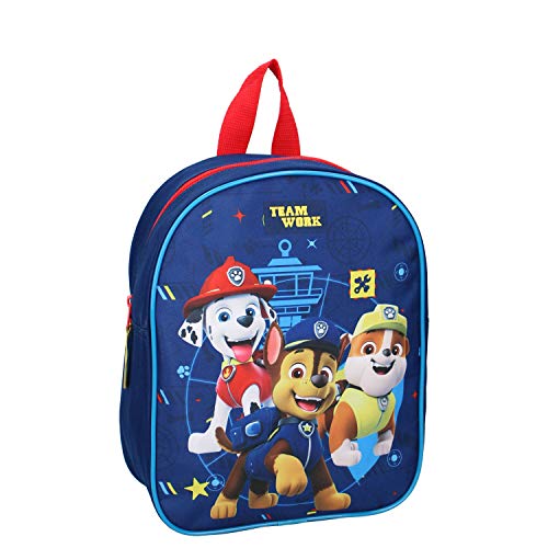 Mochila infantil de La Patrulla Canina All Paws on Deck azul 29 cm