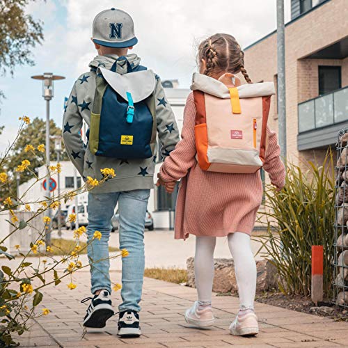 Mochila Infantil Niños y Niñas Verde - Johnny Urban Junior Bolso Liam Hecho de Botellas Pet Recicladas, Mochila para Niños Escolares, Guardería y Colegio, Repelente al Agua y sin BPA