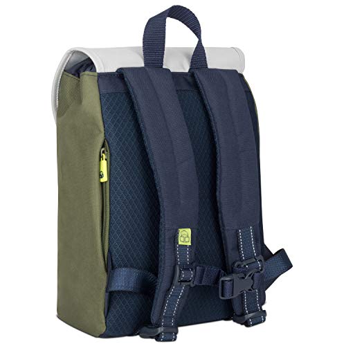 Mochila Infantil Niños y Niñas Verde - Johnny Urban Junior Bolso Liam Hecho de Botellas Pet Recicladas, Mochila para Niños Escolares, Guardería y Colegio, Repelente al Agua y sin BPA