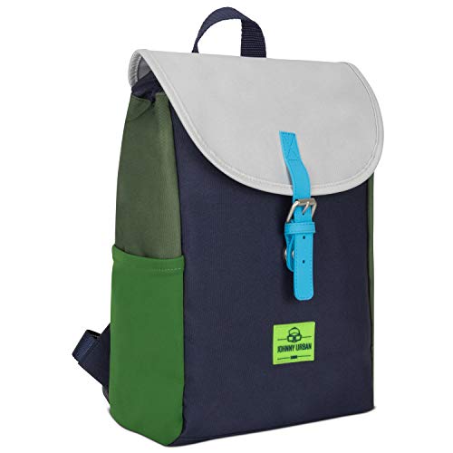 Mochila Infantil Niños y Niñas Verde - Johnny Urban Junior Bolso Liam Hecho de Botellas Pet Recicladas, Mochila para Niños Escolares, Guardería y Colegio, Repelente al Agua y sin BPA