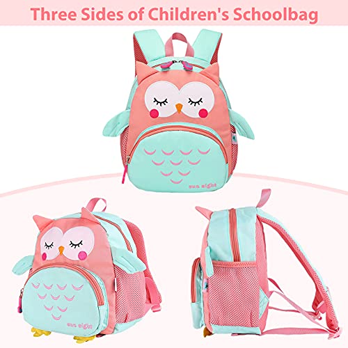 Mochila para niños pequeños Mochila Escolar Impermeable Mochila de Animales de Dibujos Animados Lindo para bebé niña niño 2-6 años