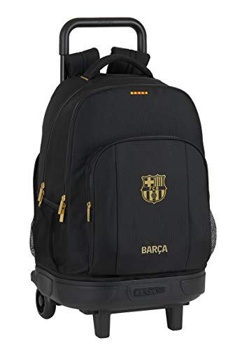 Mochila Safta Escolar con Carro Incluido y Espalda Acolchada de F.C. Barcelona 2ª Equip. 20/21, 330x220x450mm