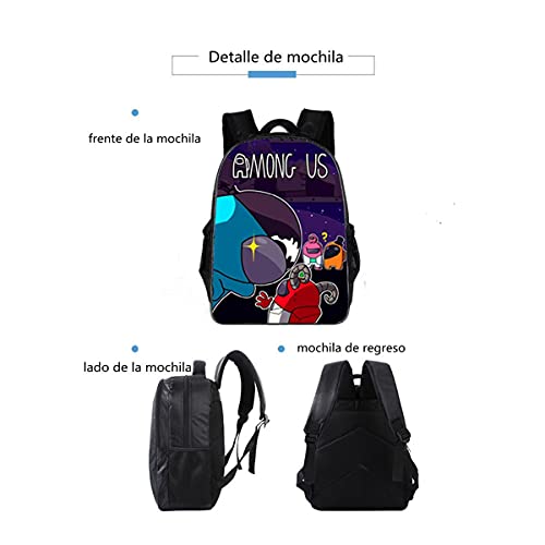 Mochilas Mochila Escolar para niños Mochila Escolar Juego Mochila Escolar de Dibujos Animados en 3D Mochila de Tendencia