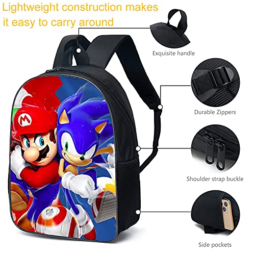 Mochilas Mochila escolar para niños Mochila escolar Mochila escolar de dibujos animados en 3D para niños Estudiantes de primaria y secundaria de 16 pulgadas