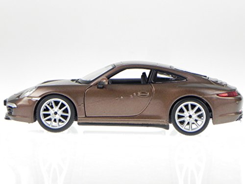 Modelo de coche Porsche 911 991 Carrera S 2011 Marron 21065 Bburago 1:24