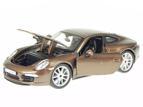 Modelo de coche Porsche 911 991 Carrera S 2011 Marron 21065 Bburago 1:24