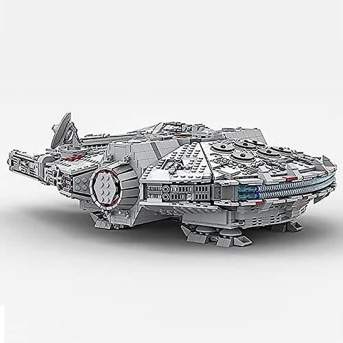 Modelo Mediano Halcón Milenario. Juego Construcción Piezas La Serie 3361 de Star Wars, Modelo Coleccionista Exclusivo MOC, Compatible con Lego Star Wars