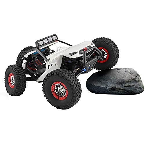 MODELTRONIC Coche Radio Control eléctrico Wltoys 12429 Escala 1/12 emisora 2.4G 4x4 Alta Velocidad 50km/h Crawler Desert Offroad Buggy vehículo con luz LED / Incluye 2X baterías LIPO