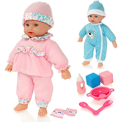 Molly Dolly Sweet Sounds Lil 'Baby Talking Girl Doll y Accesorios - Adecuado para 2 años de Edad +