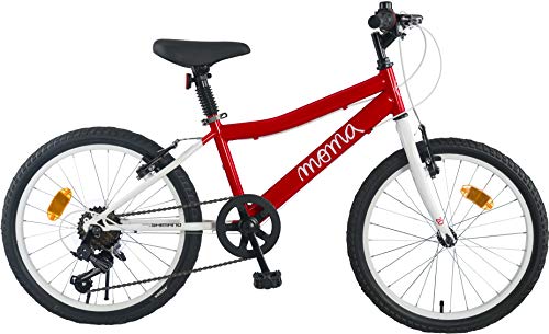 Moma Bikes Shimando 6V - Bicicleta Infantil 20", Rojo, Talla Única