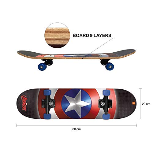 Mondo Avengers Captain America - Tabla de Skate