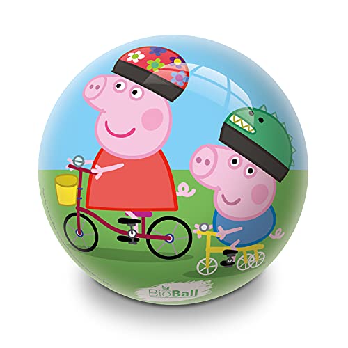 Mondo Toys Bio Ball – Pelota Peppa Pig Bio – para niña/niño – Multicolor – BioBall – 26030, tamaño 5