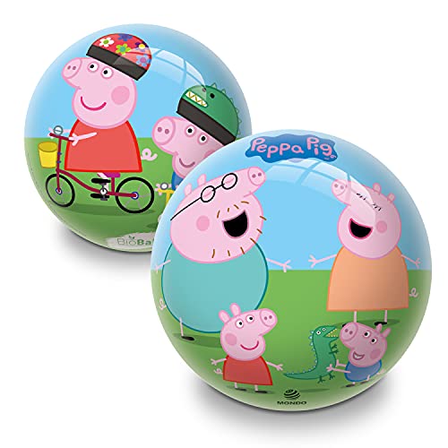 Mondo Toys Bio Ball – Pelota Peppa Pig Bio – para niña/niño – Multicolor – BioBall – 26030, tamaño 5