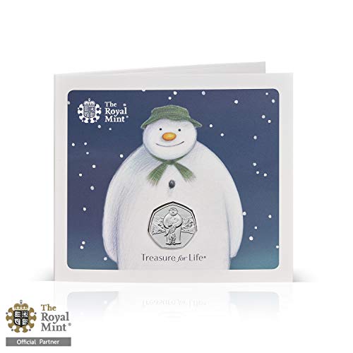 Moneda oficial de 50 peniques de The Snowman 2019