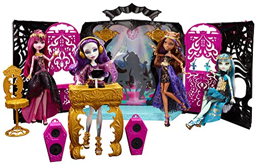 Monster High - Fiesta monstruosa, Pack de muñeca con Altavoz, Conector MP3 y Accesorios (Mattel Y7720)