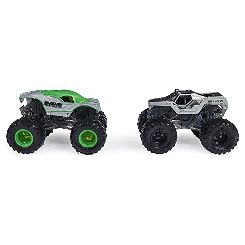 Monster Jam 2020 Color Change 1:64 Scale 2-Pack Alien Invasion vs. Soldier Fortune Black Ops