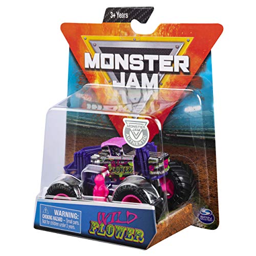 Monster Jam Hot Wheels - Flor silvestre (escala 1:64), color morado y rosa