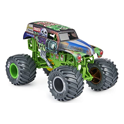 Monster Jam Official Grave Digger Monster Truck, Collector Die-Cast Vehicle, 1:24 Scale Camión Monstruo de Tumba Oficial (Escala (Spin Master 6060893)