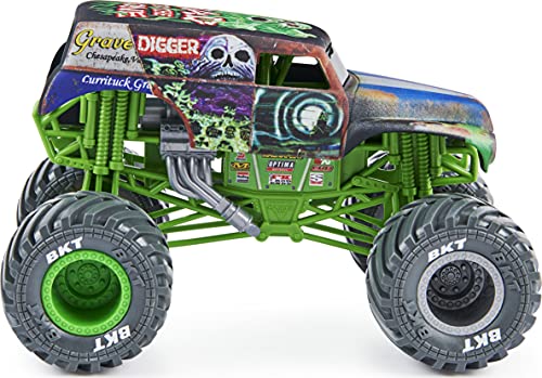 Monster Jam Official Grave Digger Monster Truck, Collector Die-Cast Vehicle, 1:24 Scale Camión Monstruo de Tumba Oficial (Escala (Spin Master 6060893)