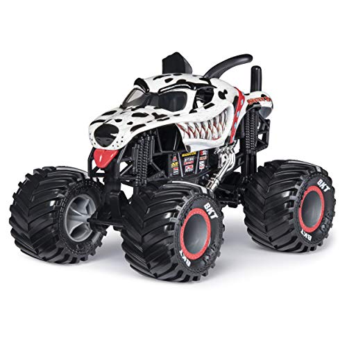 Monster Jam, Official Monster Mutt Dalmatian Monster Truck, Die-Cast Vehicle, 1:24 Scale