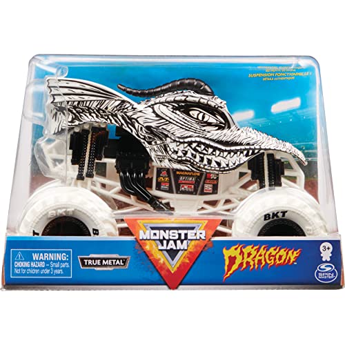 Monster Jam Vehículo oficial de Dragon Monster Truck, escala 1:24, modelos surtios, 1 unidad