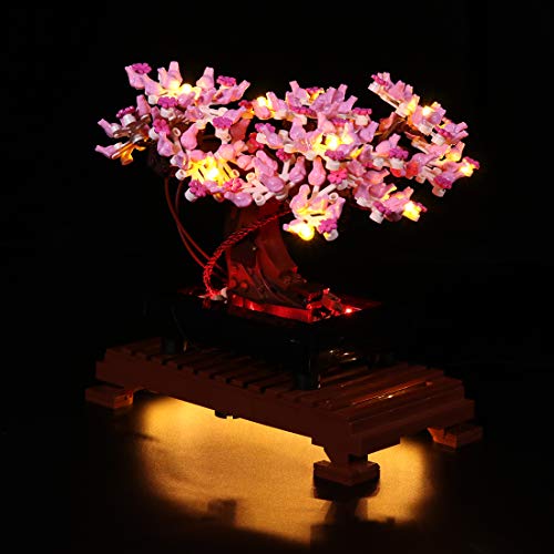 Morton3654Mam Juego de luces LED para árbol Lego Bonsai 10281, juego de iluminación compatible con bloques de construcción Lego 10281, sin set Lego