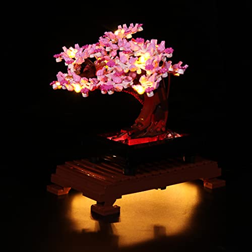 Morton3654Mam Juego de luces LED para árbol Lego Bonsai 10281, juego de iluminación compatible con bloques de construcción Lego 10281, sin set Lego