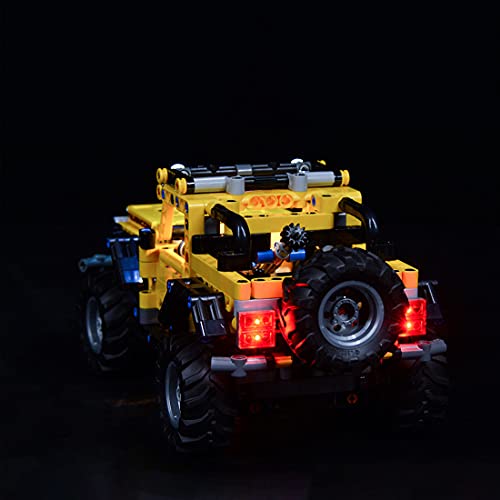 Morton3654Mam Juego de luces LED para vehículos Lego Technik Jeep Wrangler 42122, compatible con bloques de construcción Lego 42122, sin set Lego - Versión clásica