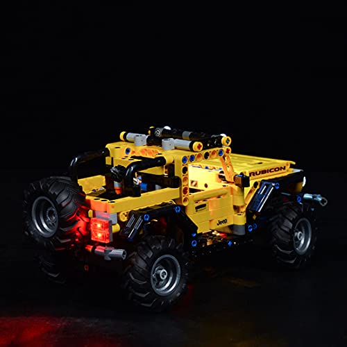 Morton3654Mam Juego de luces LED para vehículos Lego Technik Jeep Wrangler 42122, compatible con bloques de construcción Lego 42122, sin set Lego - Versión clásica