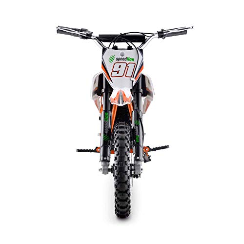 Moto Eléctrica Niños Desde 5 o 6 años | Minimoto Eléctrica Naranja BIPOWER Speed Lion | Moto eléctrica 500W y 36V | También para Adultos < 60 kg