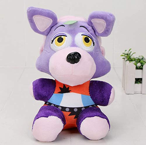 MQJ 5Pcs 20 cm Cinco Noches en Freddy's Pelush Toys Security Breach Fnaf Peluche Muñecas Vannie Glamrock Freddy Montgomery Gator Roxanne Wolf Toys