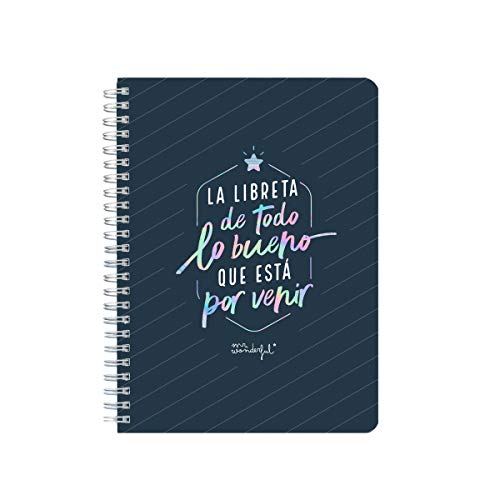 Mr. Wonderful Libreta pequeña A5 - la libreta de todo lo bueno que está por venir