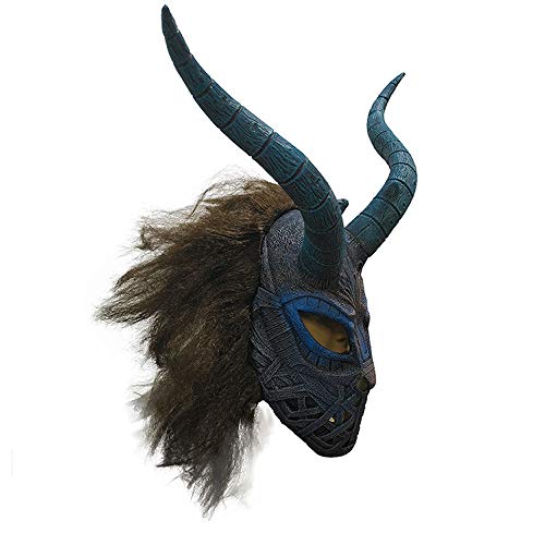 MTnoble Halloween Horror Heaturgear Película Props,Party Ball Club Decoration Props Man Wei Película Panthers Anti-Eric Leopard Mask Hourgear