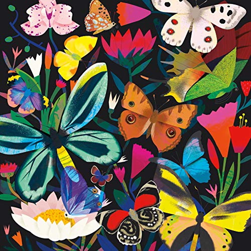 MudPuppy- Glow in Dark Puzzle/Butterflies Illuminated Rompecabezas, Multicolor (356664)