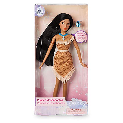 Muñeca clásica oficial Disney Pocahontas 30cm con anillo