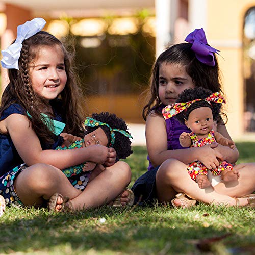 Muñeca Negra de 12 Pulgadas, Muñeca Africana para Niños, Muñeca de Juego de Moda, Juguetes para Niños