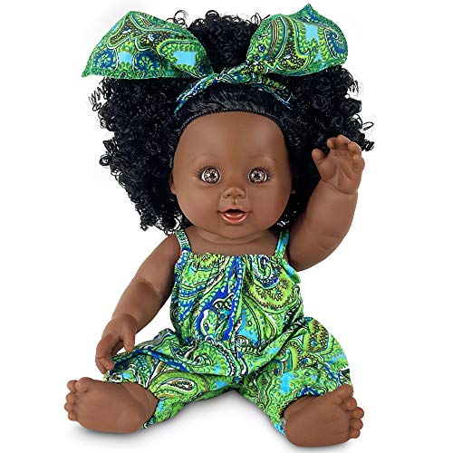 Muñeca Negra de 12 Pulgadas, muñeca Africana para niños, muñeca de Juego de Moda, niñas