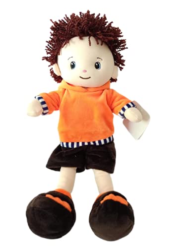 Muñeco (Boy) de Trapo acompañante de Dormir (Colores ALIATORIOS) Mide 35 cm Colores aleatorios Bonito Juguete de Peluche para niña y niño Bebe Muñeco de Textura Muy Suave al Tacto