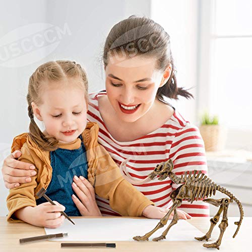 MUSCCCM Dinosaur Dig Kit Mamut, Dino Skeleton Fossil Excavation Kit Realistic Dinosaur Model Juguetes educativos Regalo para Niños Niñas