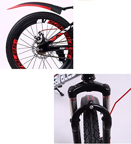 MXSXN Youth Kids Front Shock Mountain Bikes BMX Frame 16"18" 20 Pulgadas Freno De Disco Doble De Velocidad Única para Niños De 5 A 14 Años Bicicleta De Carretera para Niños Y Niñas Regalos,16"