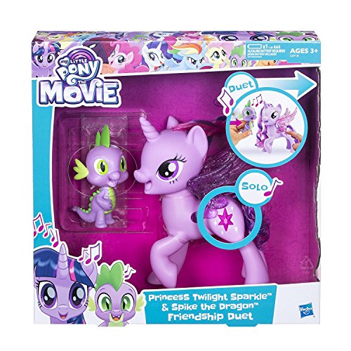 My Little Pony 5010993399055 C0718 – Princesa Twilight Sparkle & Spike El Dragón – Duo Cantante (versión de Polish), Multicolor