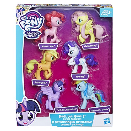 My Little Pony Applejack The Mane Ponies Collection - Juego de muñecas (3 pulgadas, multicolor)