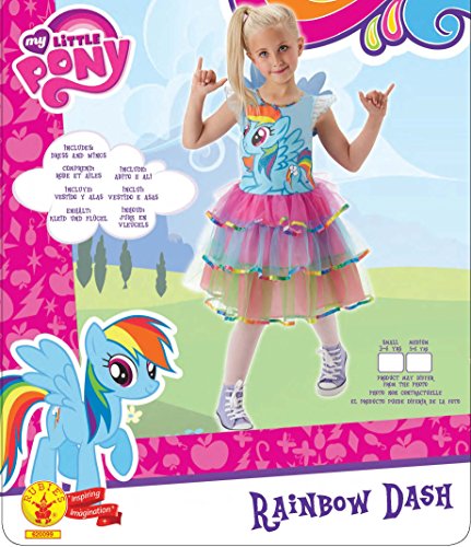 My Little Pony - Disfraz de Rainbow Dash para niña, infantil talla 5-7 años (Rubie's 620099-M)