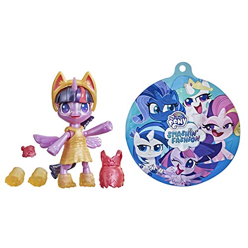 My Little Pony Smashin' Fashion-Paquete de Mariposas Twilight Sparkle (7,5 cm) con Accesorios de Moda y Sorpresa, 9 Piezas (Hasbro F1756)