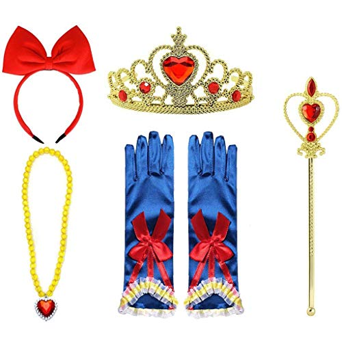 MYRISAM Niñas Disfraz de Carnaval Vestidos de Princesa Blancanieves con Capa Cumpleaños Traje de Halloween Navidad Fiesta Ceremonia Aniversario Cosplay Snow White Costume con Accesorios 11-12