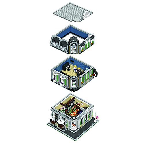 Myste Bloques de construcción modular de casa 3369, de 3 capas, estilo gótico, arquitectura europea, edificios modulares, arquitectura, modelo casa, compatible con casa Lego